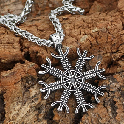 Viking Helm of Awe Necklace Stainless Steel