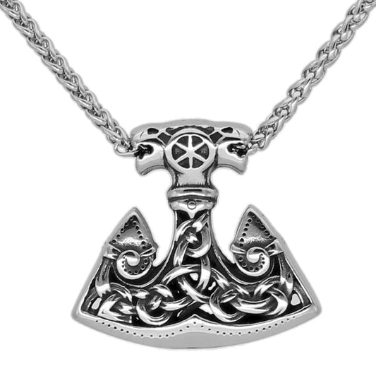 Viking Stainless Steel North Wind Wolf Pendant Necklace Ancient Treasures Ancientreasures Viking Odin Thor Mjolnir Celtic Ancient Egypt Norse Norse Mythology