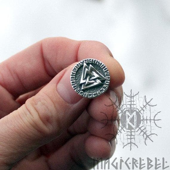 Viking Sterling 925 Silver Valknut Futhark Runes Earring Ancient Treasures Ancientreasures Viking Odin Thor Mjolnir Celtic Ancient Egypt Norse Norse Mythology