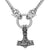 Viking Style 3 Stainless Steel Mjolnir Wolf-Head Chain Ancient Treasures Ancientreasures Viking Odin Thor Mjolnir Celtic Ancient Egypt Norse Norse Mythology