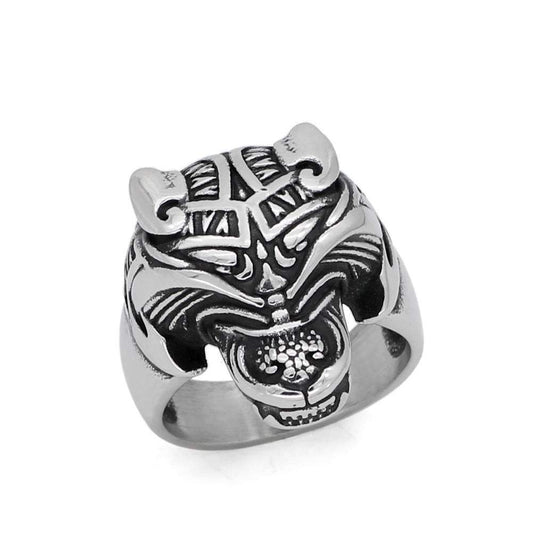 Viking US 9 Stainless Steel Berserker Viking Ring