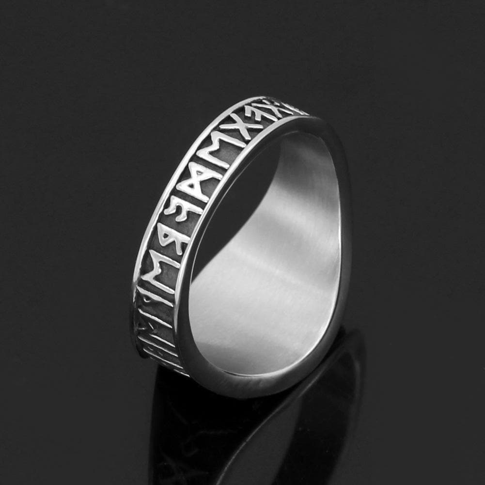 Viking US 9 Stainless Steel Viking Helm of Awe Ring