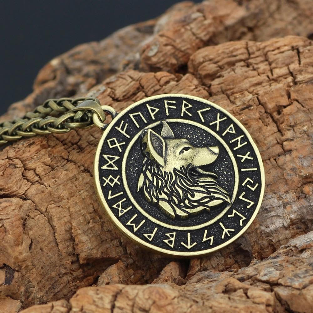 Viking Viking Rune Wolf Necklace