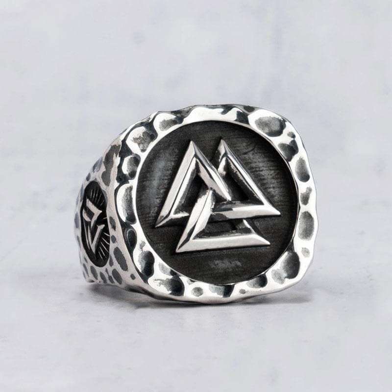 Viking Viking Valknut Silver Ring