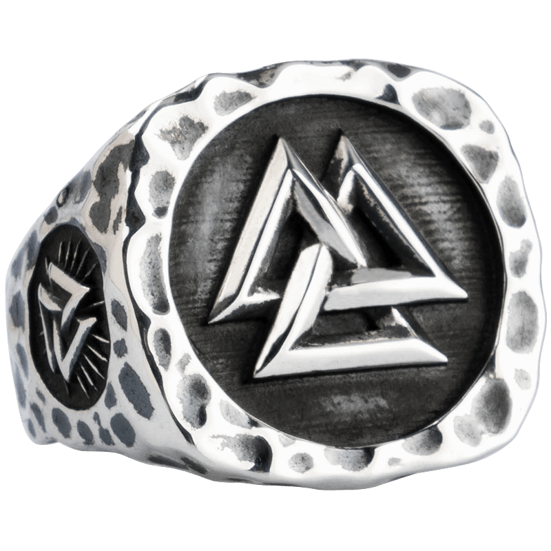 Viking Viking Valknut Silver Ring