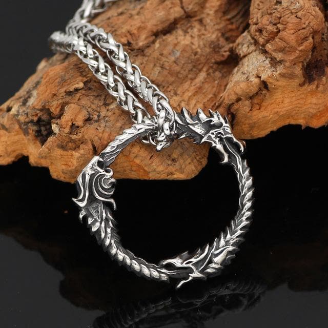 Vikings And Nordic Metal-chain / 60cm Viking Amulet Dragon Necklace