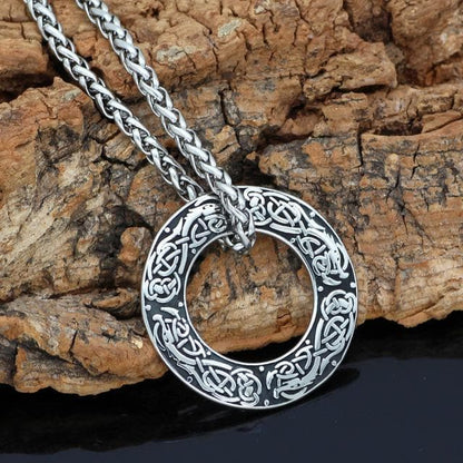 Vikings And Nordic Metal Chain / Medium Viking Dragon Dreki Jormungand Necklace