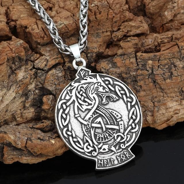 Vikings And Nordic Metal-chain Viking Dragon Necklace