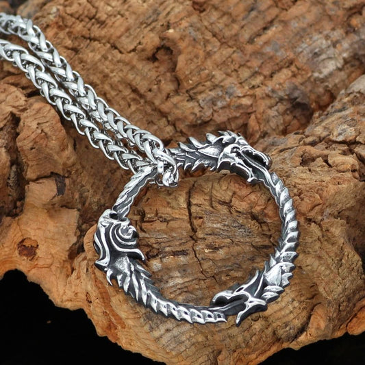 Vikings And Nordic Viking Amulet Dragon Necklace