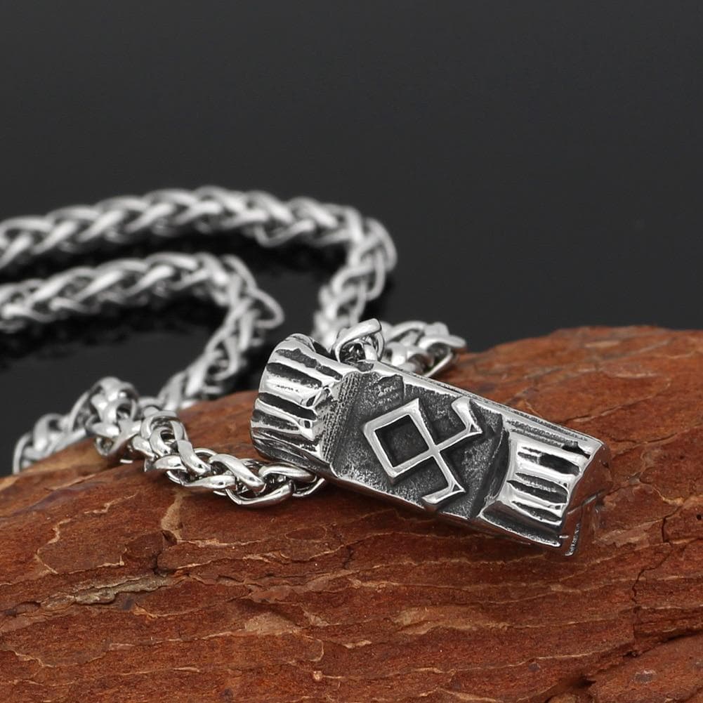 Vikings And Nordic Viking Odin Symbol Rune Necklace