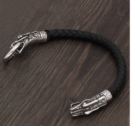 Vikings Dragon Head Stainless Steel Bracelet Ancient Treasures Ancientreasures Viking Odin Thor Mjolnir Celtic Ancient Egypt Norse Norse Mythology