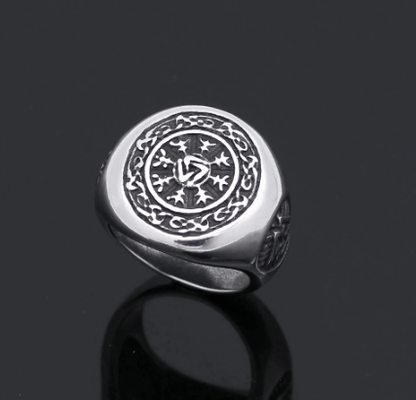 Vikings Helm of Awe Valknut Stainless Steel Ring Ancient Treasures Ancientreasures Viking Odin Thor Mjolnir Celtic Ancient Egypt Norse Norse Mythology