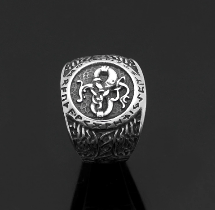 Vikings Runic Raven Mask Stainless Steel Ring Ancient Treasures Ancientreasures Viking Odin Thor Mjolnir Celtic Ancient Egypt Norse Norse Mythology