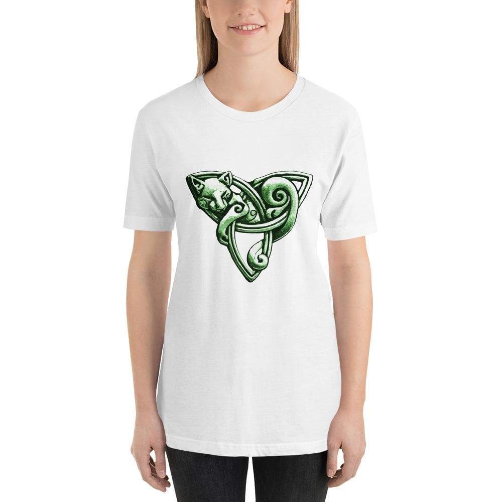 Celtic Cat on Triquetra T-Shirt