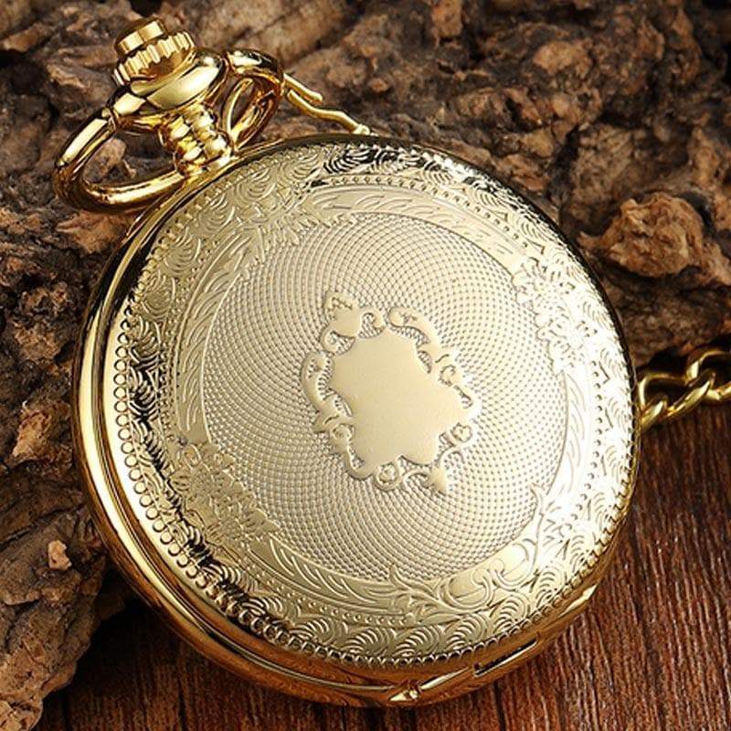 Wiccan Golden Hollow Deer Mechanical Pocket Watch Ancient Treasures Ancientreasures Viking Odin Thor Mjolnir Celtic Ancient Egypt Norse Norse Mythology