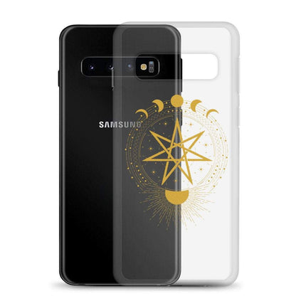 Wiccan Seven-Pointed Faery Star Samsung Galaxy Phone Case Ancient Treasures Ancientreasures Viking Odin Thor Mjolnir Celtic Ancient Egypt Norse Norse Mythology