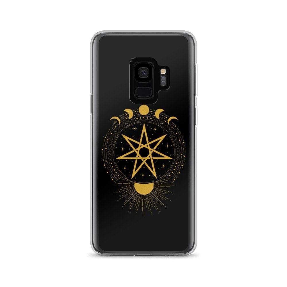 Wiccan Seven-Pointed Faery Star Samsung Galaxy Phone Case Ancient Treasures Ancientreasures Viking Odin Thor Mjolnir Celtic Ancient Egypt Norse Norse Mythology