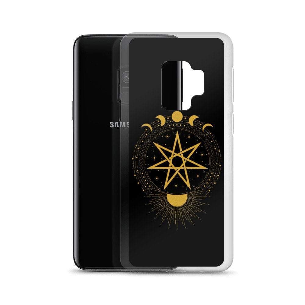 Wiccan Seven-Pointed Faery Star Samsung Galaxy Phone Case Ancient Treasures Ancientreasures Viking Odin Thor Mjolnir Celtic Ancient Egypt Norse Norse Mythology