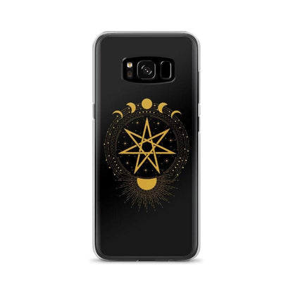 Wiccan Seven-Pointed Faery Star Samsung Galaxy Phone Case Ancient Treasures Ancientreasures Viking Odin Thor Mjolnir Celtic Ancient Egypt Norse Norse Mythology