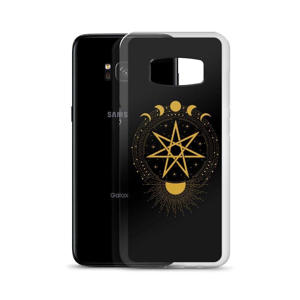 Wiccan Seven-Pointed Faery Star Samsung Galaxy Phone Case Ancient Treasures Ancientreasures Viking Odin Thor Mjolnir Celtic Ancient Egypt Norse Norse Mythology