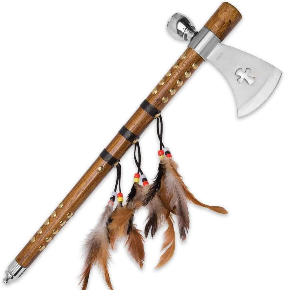 Wuu Jau Co L-111 Native American Peace Pipe Tomahawk Axe, 18" Ancient Treasures Ancientreasures Viking Odin Thor Mjolnir Celtic Ancient Egypt Norse Norse Mythology